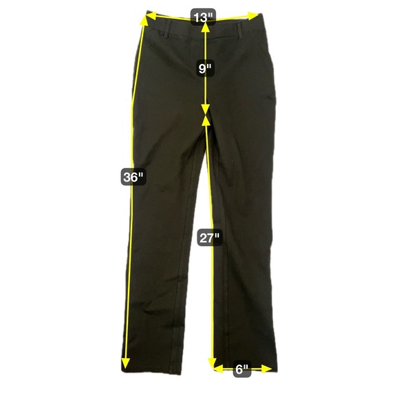 Quince‎ | Ultra-Stretch Ponte Straight Leg Pants Olive Sz XS Career Professional - Picture 8 of 8